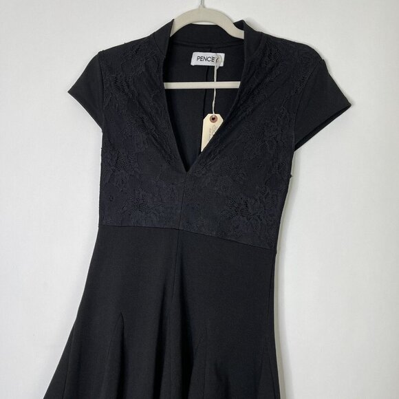 NEW Pencey‎ Black Mini Dress Women’s Size 0 - Picture 3 of 8